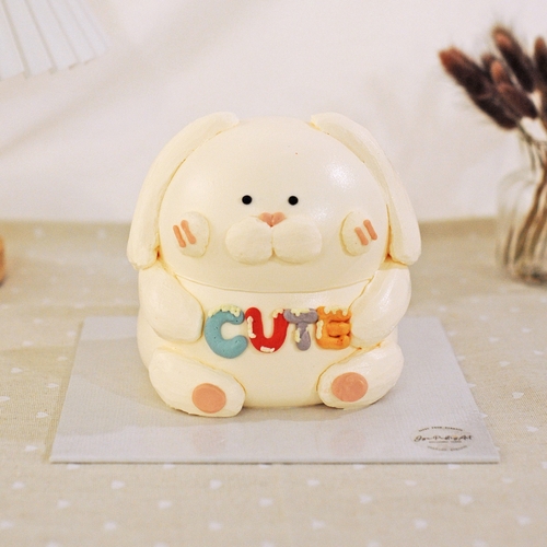 3D - White Bunny